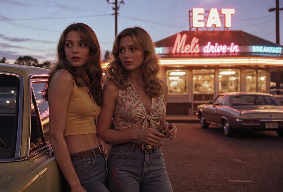 Scene from the film Mel's Drive-In